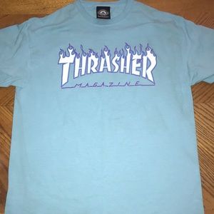 Light blue THRASHER T-shirt